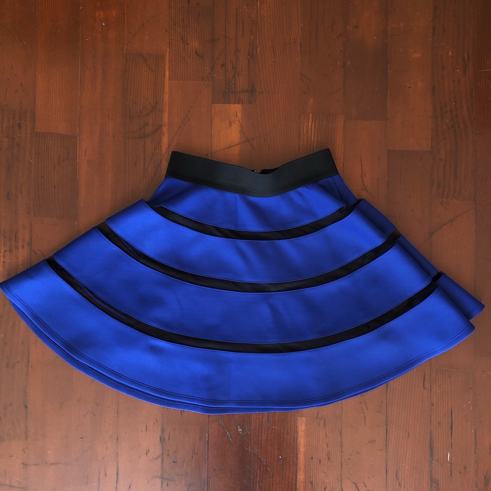 YA electric blue skirt